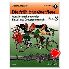 Die fröhliche Querflöte Volume 3 - Transverse Flute School for Individual and Group Lessons - Verlag Schott Music - ED20593D - 9783795721893