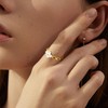 U UWorld 18K Gold Plated Stainelss Steel Rings Non Tarnish
