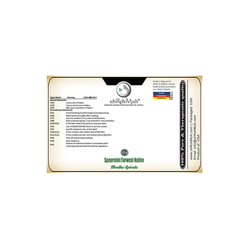 Spearmint Farwest Native Essential Oil (USA) (4oz)