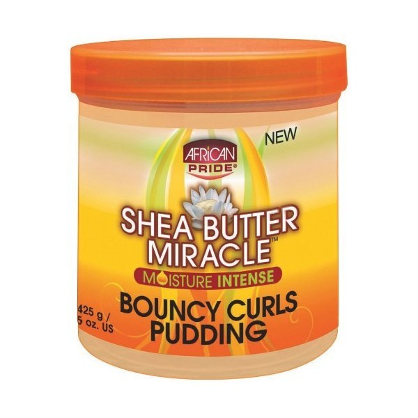 African Pride Shea Butter Miracle Bouncy Curls Pudding 450 ml (Pack of 2) by African Pride