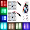 YM E-Bright 1-Set(2PCS) RGB 5050 24SMD LED Panel Dome Light