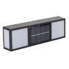 2 Sets Solar Wall Lamp IP65 Protection Grade Bidirectional Multifunctional