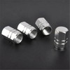 Tapon Pivote Valvula Cubre Llanta Aluminio Auto Moto 4 pieza