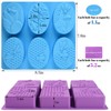 Sakolla Sakolla 2 Pack 6 Cavity Bee Silicone Soap Molds