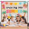 JarThenaAMCS 78Pcs Retro Summer Beach Bulletin Board Decor Set Groovy