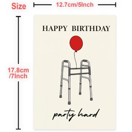 FeliBebe Funny Birthday Card for Men, Husband, Women, Wife, Dad, Mom, Brother, Sister, Friends, 100th 90th 80th 75th 70th 60th 50th 40th birthday card Happy Birthday Decorations & Gifts