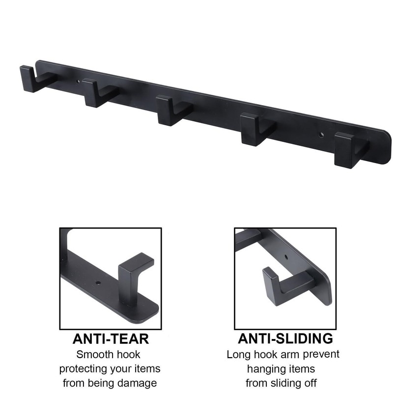 Vanloory Coat Rack, Heavy Duty Stainless Steel 5 Tri Coat