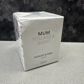 AUGUST & PIERS MUM YOU ARE A SAINT SCENTED CANDLE 340G/12oz/60 H. ( NEW OTHER )