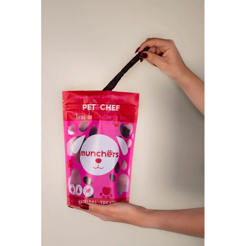 Premio 100% Natural Corazón De Res 100g Pet&chef Perro Gato