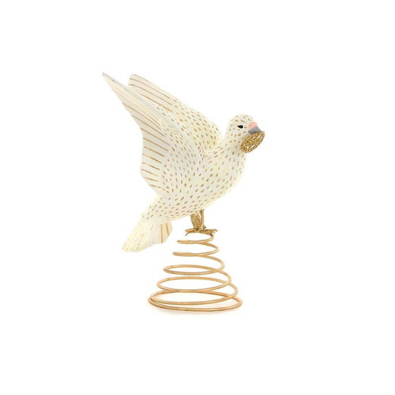 Cody Foster Peace on Earth Dove Ivory Metallic Gold Christmas