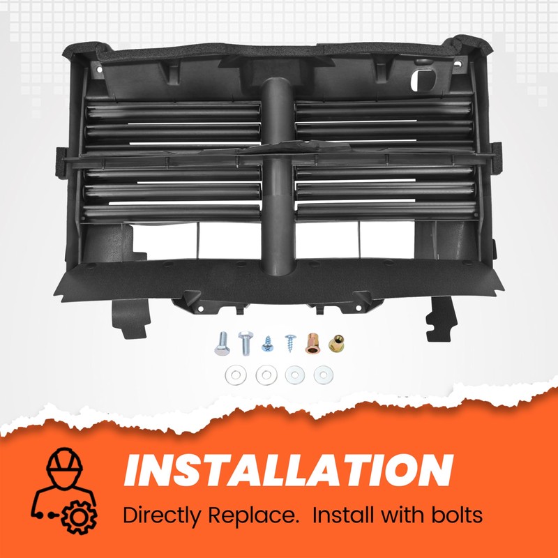HECASA Active Grille Shutter Assembly w/o Actuator Compatible with 2013-2018