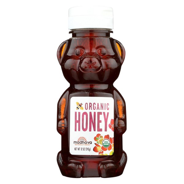 Madhava Natural Sweeteners Organic Honey Bear, 12-Ounce