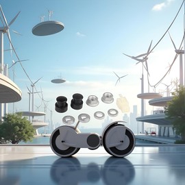 Xixieeu 1 set di motori a mozzo per bici elettrica, asse per bici elettrica, motore a mozzo, asse M12, dado di sicurezza anteriore, disco di fusibile/dado con mozzo da 12 mm, ruote e accessori