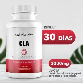 Cla (ácido Linoleico Conjugado) Saludvida 90 Cápsulas Sin Sabor