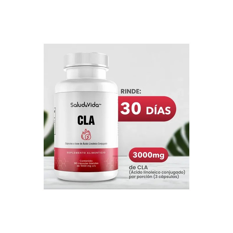 Cla (ácido Linoleico Conjugado) Saludvida 90 Cápsulas Sin Sabor