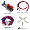 Jtron DC12V Flip-Up Ignition Switch Panel,5 in 1 Car Engine
