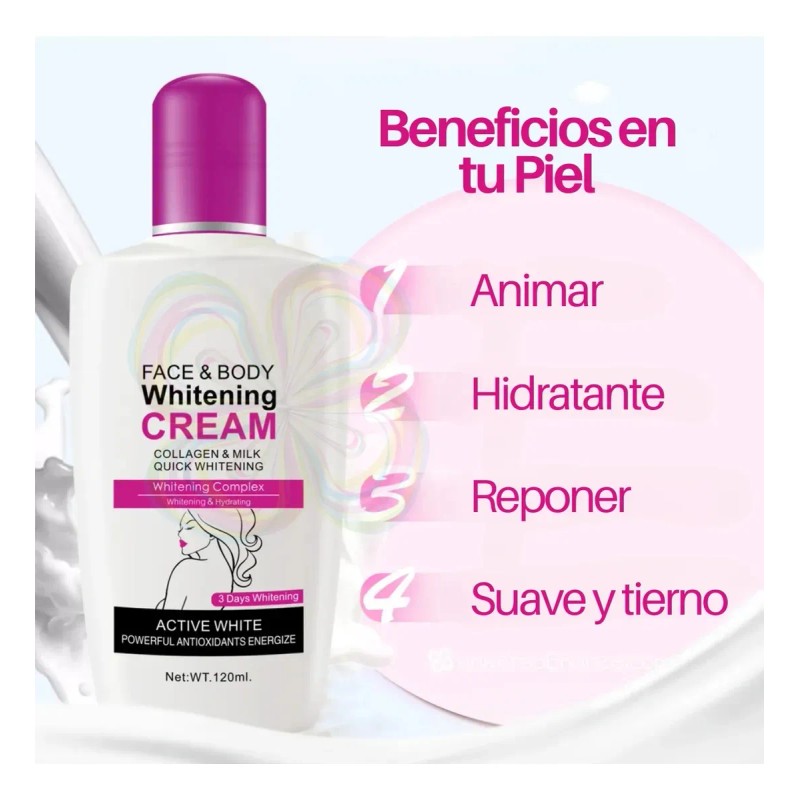 Aichun Crema Aclarante Hipoalergénica Cara Cuerpo Parabenos 120ml