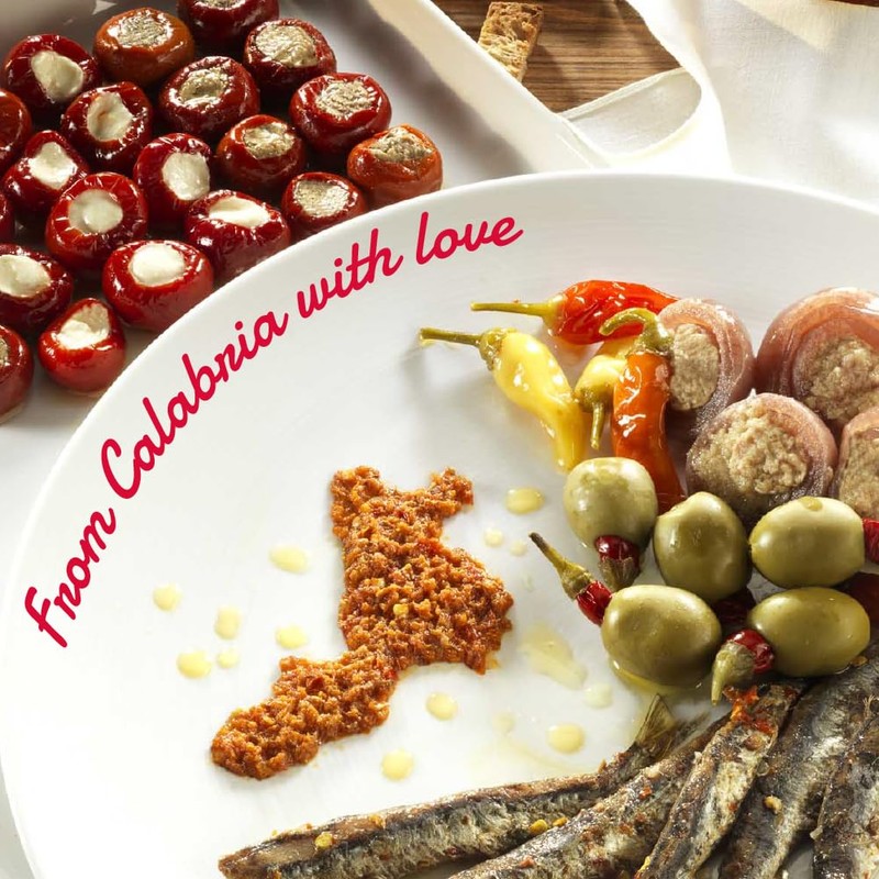 TuttoCalabria PiccOliva Green Olives Stuffed with Whole Calabrian Chili Peppers,