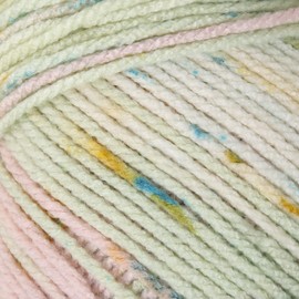 Loren Happy Knitting Yarn, 100% Acrylic, 3.5 Oz (100 g) / 185 Yrds (170 m), Variegated Colors for Knitting, Crocheting Yarn, 1-Pack - RH019