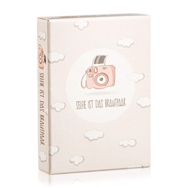 Wedding Game: “Selfie ist das Brautpaar” - Box with Creative and Fun Photo Tasks - Great Game for Guests or Gift Idea for the Bridal Couple - Icebreaker for the Wedding (German Language Version)