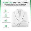 Canadian Linen Waffle Bathrobe (CA/US, Alpha, Large, Regular, Regular, White)