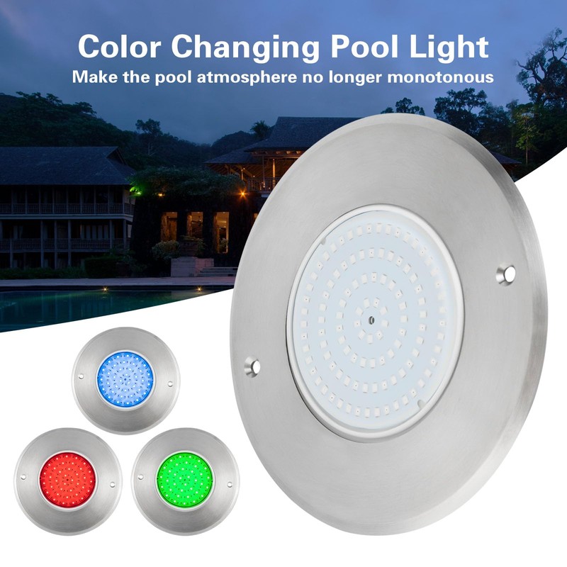 Eapmic 12V 10W Pool Light Underwater Color-Change LED Lights RGB