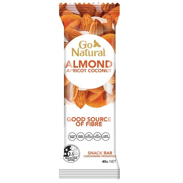 Go Natural Almond Apricot Coconut Bar 40g X 16