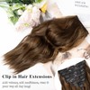 Clip in Hair Extensions for Women, 8PCS 16 Inch Wavy