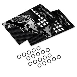 AMZfishing® 20 x rig rings, carp accessories, carp accessories, carp fishing, coarse fishing, fishing ring, fishing accessories (20, circle 5.3 mm)