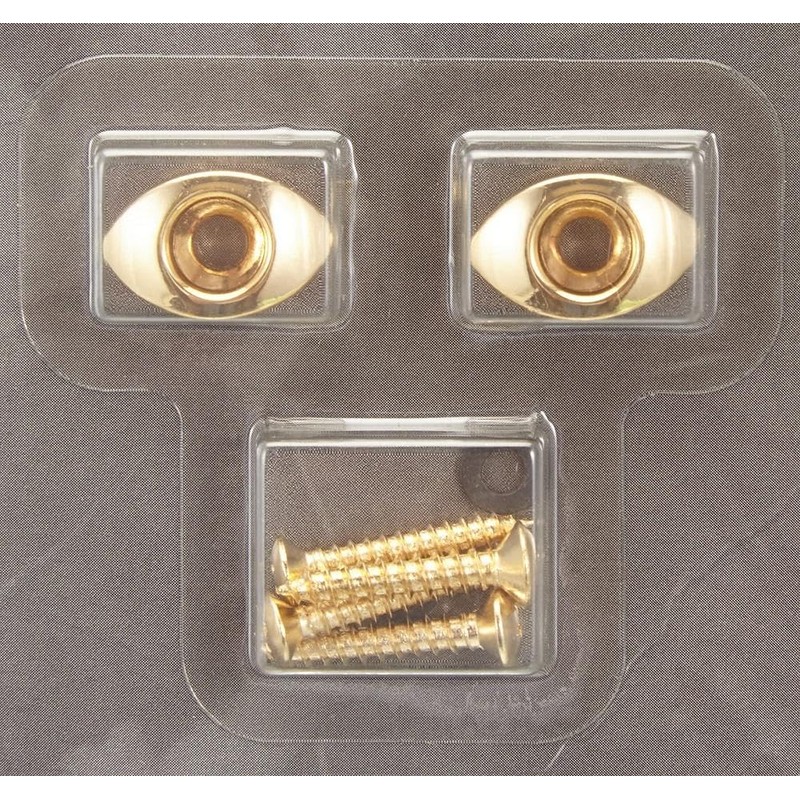 D'Addario Accessories D'Addario Elliptical End Pins, Gold, Large