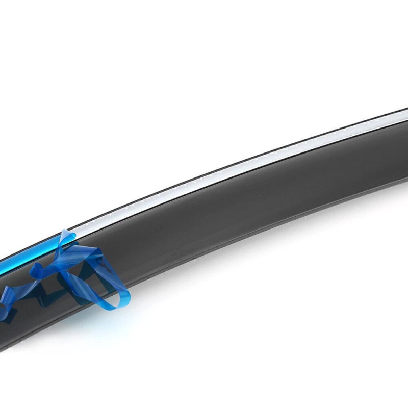 GEARZAAR For 2013-2017 Honda Accord Chrome Trim Window Visors Vent