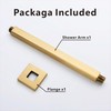 12 Inches Square Ceiling Mount Shower Arm and Flange, Champagne