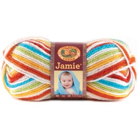 Lion Brand Yarn 881-205 Jamie Yarn, Caribbean Stripes