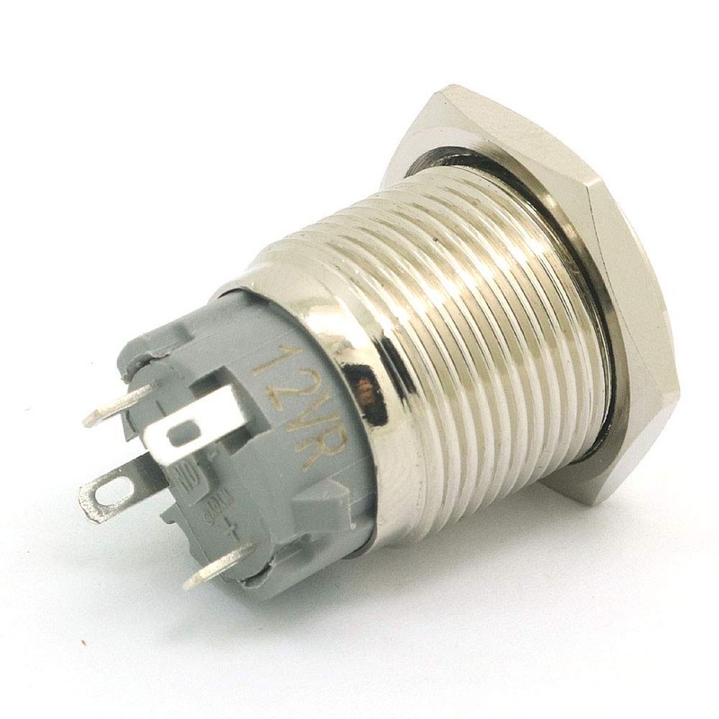 DollaTek 2 x 16 mm 10 A Momentary Switch Push