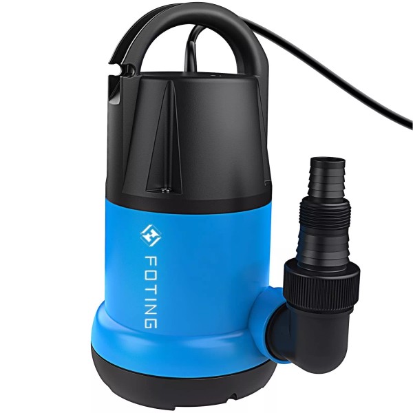 FOTING Sump Pump Submersible 1HP Clean/Dirty Water Pump, 3960 GPH
