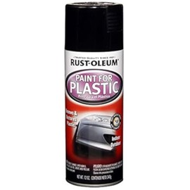 Rust-Oleum 248649 Automotive Paint for Plastics Spray Paint, 12 oz, Gloss Black