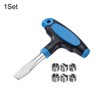 HARFINGTON T Handle Flat Head Screwdriver 12mm T Handle Slotted