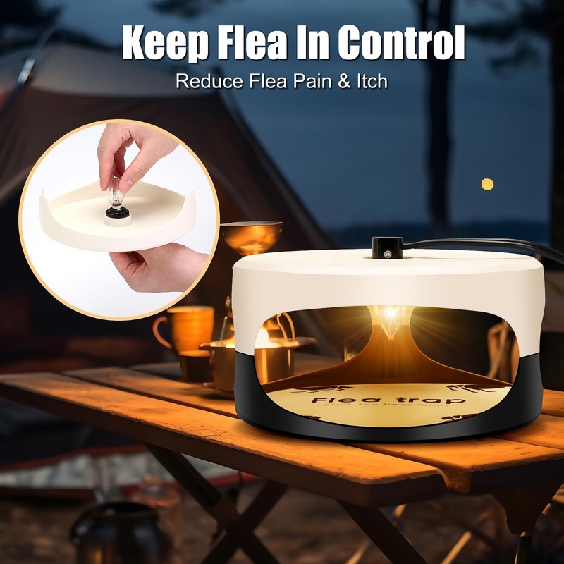 Flea Traps for Inside Your Home 2 Packs, 2024 Sticky