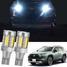 RAV4 50 Series Application/Support, Dedicated Design, T16, 50W, Backlight LED, Compatible with Vehicle Inspections, Non-Polarity, BULB, 2 Pieces 1 Set, 6500K Custom Parts, Accessories, Dress-Up