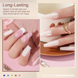 Eodci Acrylic Powder, Cover Pink 56g/2oz Acrylic Powder Large Capacity Professional Acrylic Nail Powder for Nail Acrylic Extension, Nail Carving, Long-Lasting, No Nail Lamp Needed