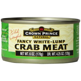 Crown Prince, Fancy White Lump Crab Meat, 6 oz