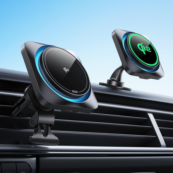 ESR Qi2 15W Charging Magsafe In-Car Smartphone Holder Car Qi2