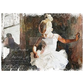 Redesign with Redesign Decoupage Decor Tissue Paper Redesign A1 Decoupage Rice Paper Mulberry Tissue Paper Ballerina Dancer,1 Sheet (23"x33") 655350653767