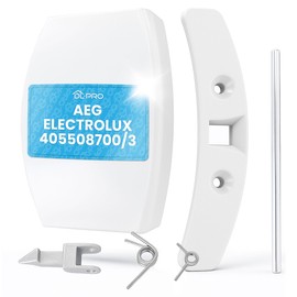 DL-pro Door Handle for AEG Electrolux 405508700/3 4055087003 100 x 60 x 25 mm White Plastic Handle with Locking Nose for Washing Machine Washer Dryer Tumble Dryer