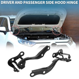 TUCKBOLD Hood Hinges for Toyota Yaris 2007-2011 Front Driver and Passenger Side No.534100D230/534200D230 Front Bonnet Bracket Black 1 Pair