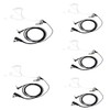 Sarcia Walkie Talkie Earpieces Headset with PTT Mic 1 Pin