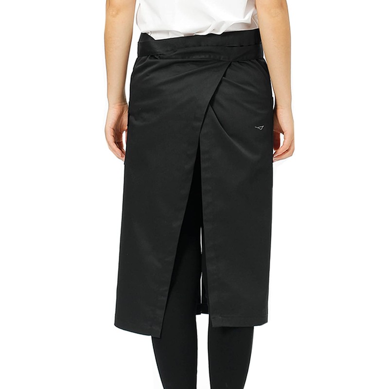 [Kagetsu Design] Long Waist Wrap Apron, Cafe Restaurant, Sommelier, Unisex,