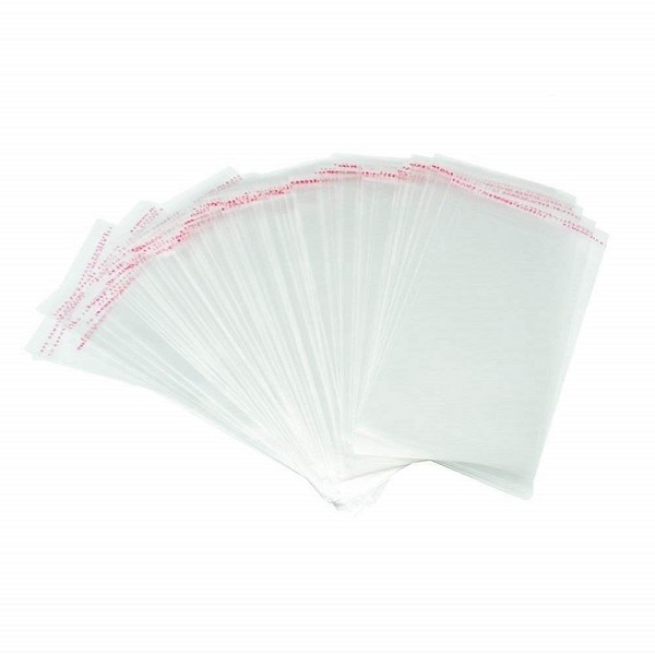Borningfire 400 Pcs 4x6 Clear Resealable Cello/Cellophane Bags Self Adhesive Sealing, Good for Bakery Candle Soap Cookie Prints Card