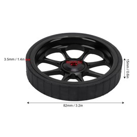 Aluminium Alloy Folding Bike Easy Wheel 82 mm Widened Bearing Easy Wheel for Brompton 3sixty Folding Bike (Black)