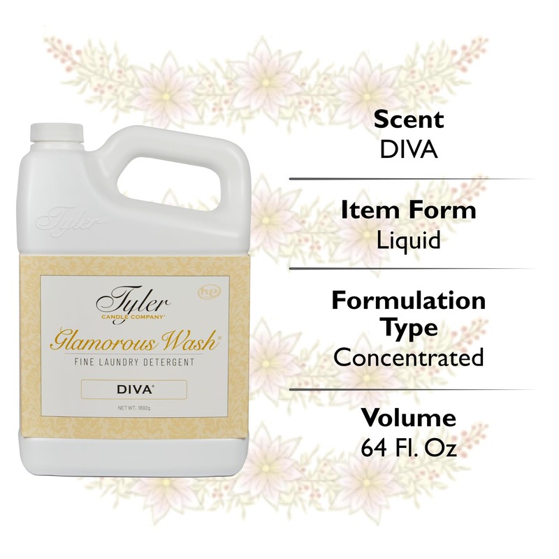 Tyler DIVA Glamorous Wash Laundry Detergent- 64 oz. - With
